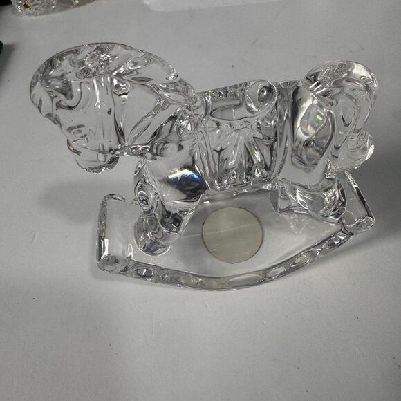 Vintage 1970's‎ Princess House Lead Crystal "Randy The Rocking Horse" euc - Picture 1 of 7